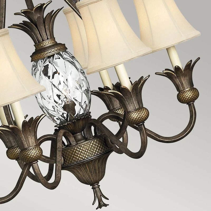 Hinkley LED Kroonluchter | 7X E14 Max 40W | Dimbaar | Pearl Bronze