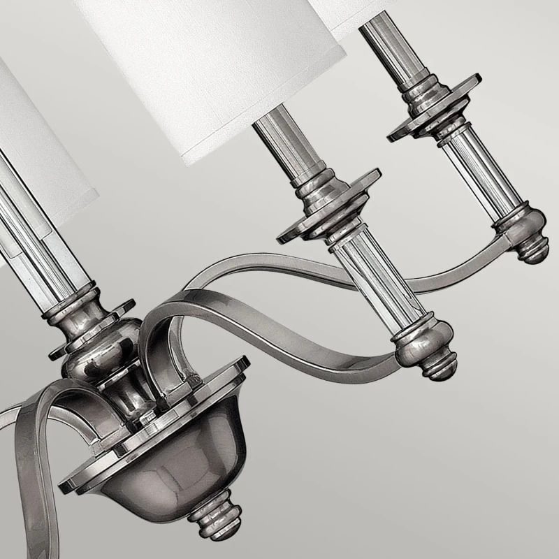 Hinkley LED Kroonluchter | 5X E14 Max 40W | Dimbaar | Brushed Nickel