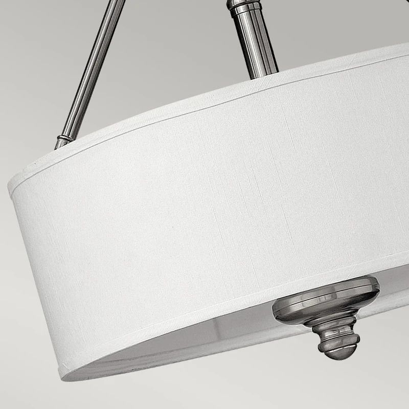Hinkley LED Plafondlamp Sussex | 3X E27 Max 60W | Dimbaar | Brushed Nickel