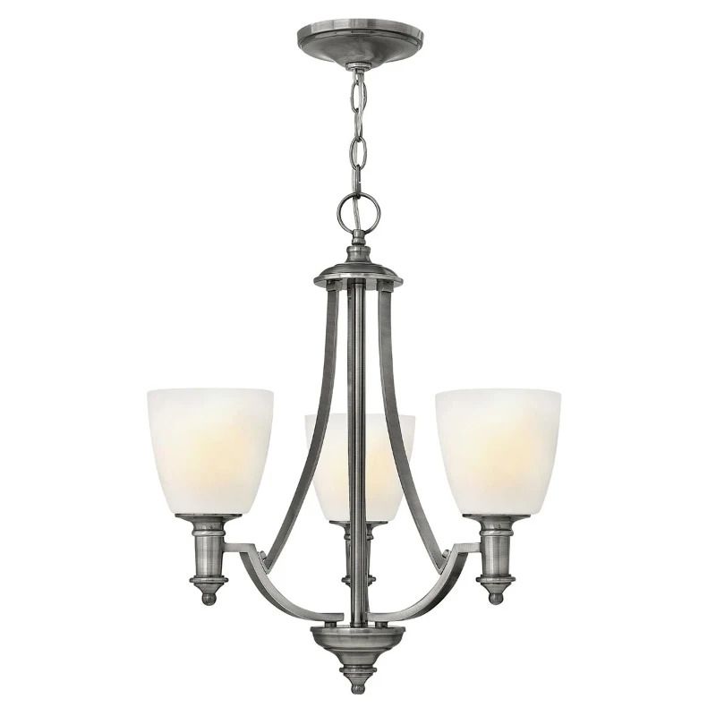 Hinkley LED Kroonluchter | 3X E27 Max 60W | Dimbaar | Antique Nickel