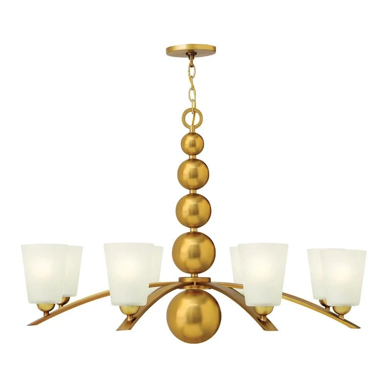 Hinkley LED Kroonluchter | 8X E27 Max 60W | Dimbaar | Vintage Brass