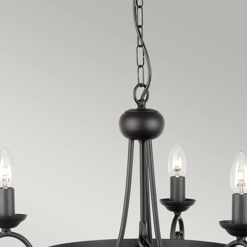 Elstead Lighting LED Kroonluchter | 3X E14 Max 60W | Dimbaar | Black