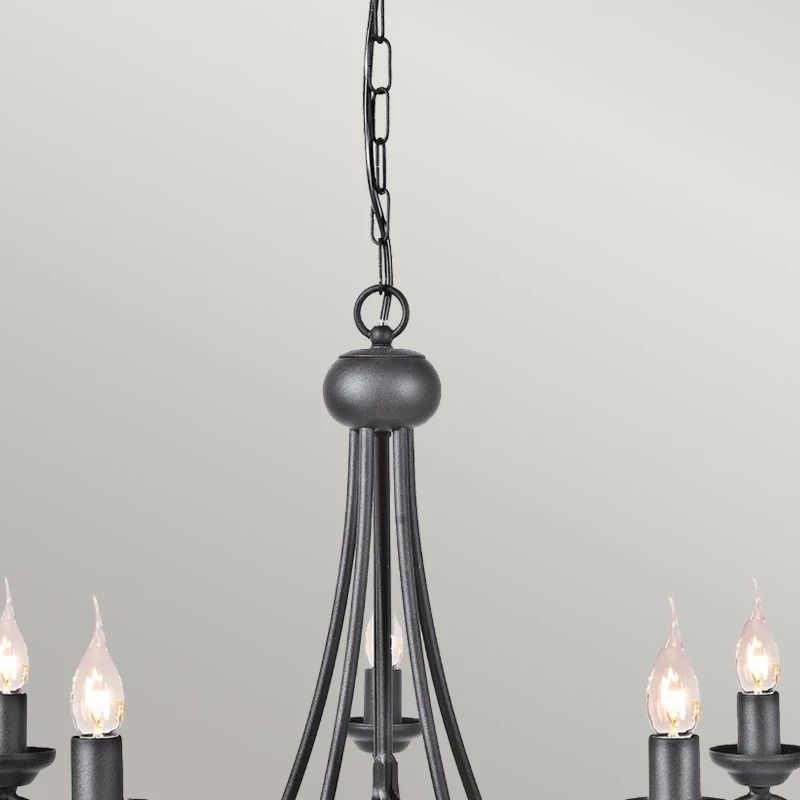 Elstead Lighting LED Kroonluchter | 5X E14 Max 60W | Dimbaar | Black