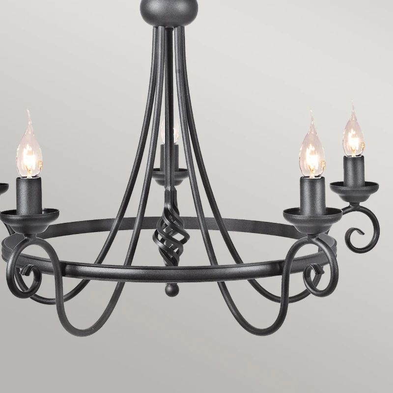 Elstead Lighting LED Kroonluchter | 5X E14 Max 60W | Dimbaar | Black