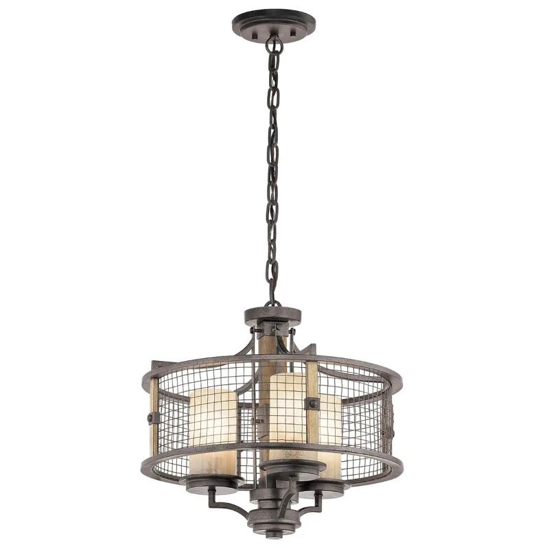 Kichler LED Kroonluchter | 3X E27 Max 60W | Dimbaar | Anvil Iron