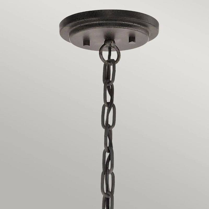 Kichler LED Kroonluchter | 3X E27 Max 60W | Dimbaar | Anvil Iron