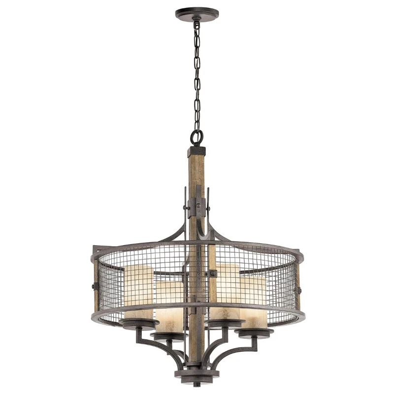 Kichler LED Kroonluchter | 4X E27 Max 60W | Dimbaar | Anvil Iron
