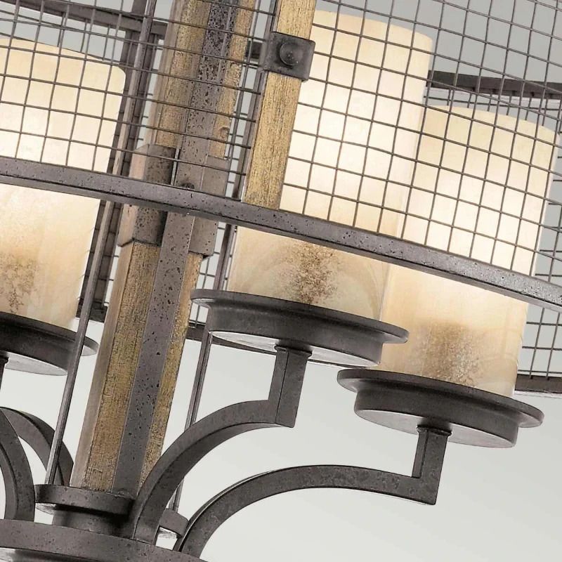 Kichler LED Kroonluchter | 4X E27 Max 60W | Dimbaar | Anvil Iron
