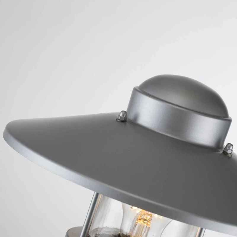 Elstead Lighting Mini LED Tuin Pilaar Klampenborg | 1X E27 Max 60W | IP44 (Outdoor) | Silver