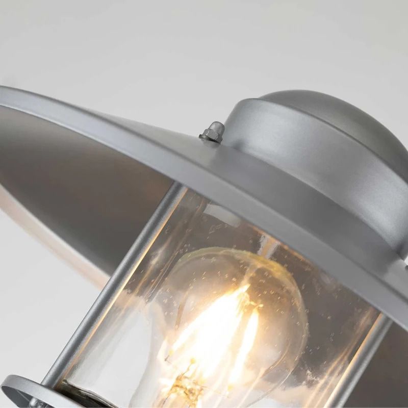 Elstead Lighting Mini LED Tuin Pilaar Klampenborg | 1X E27 Max 60W | IP44 (Outdoor) | Silver