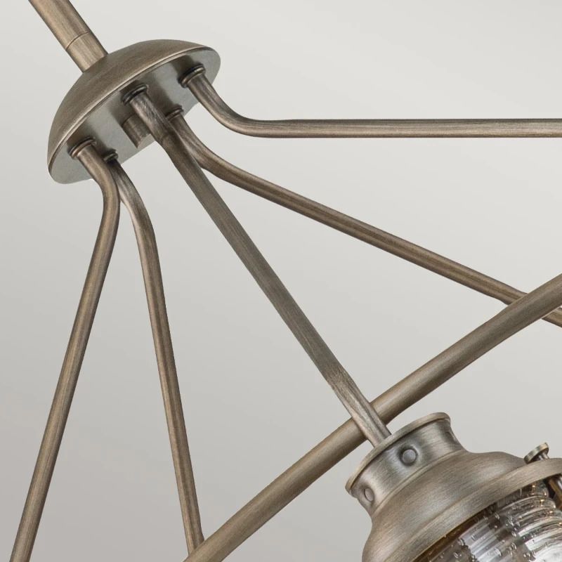 Kichler LED Kroonluchter | 5X E27 Max 60W | IP44 | Dimbaar | Burnished Bronze