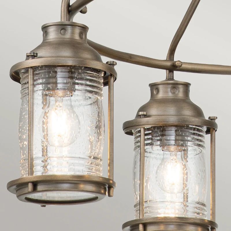 Kichler LED Kroonluchter | 5X E27 Max 60W | IP44 | Dimbaar | Burnished Bronze