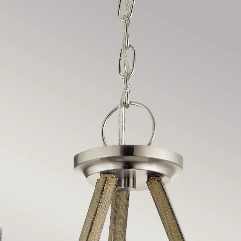 Kichler LED Kroonluchter | 3X E27 Max 60W | Dimbaar | Distressed Antique Grey