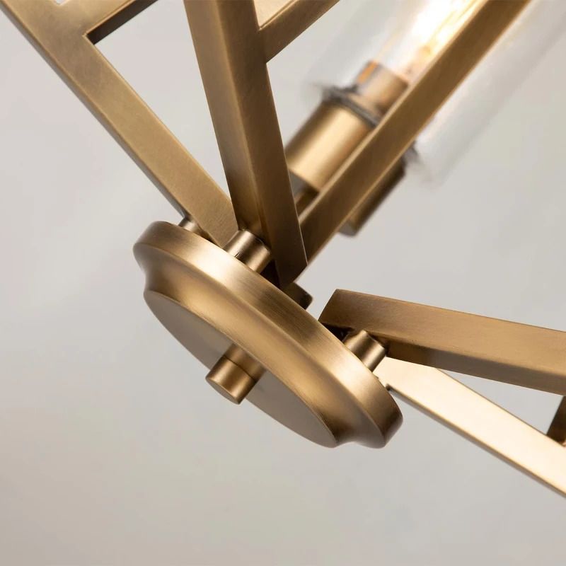 Kichler LED Kroonluchter | 5X E27 Max 60W | Dimbaar | Natural Brass