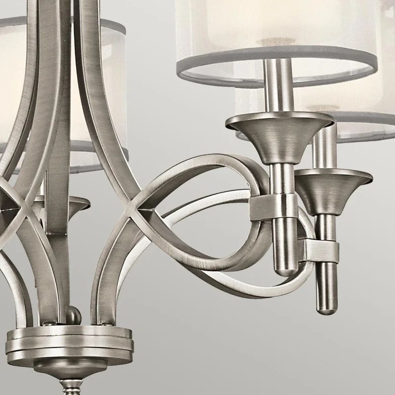Kichler LED Kroonluchter | 5X E14 Max 40W | Dimbaar | Antique Pewter