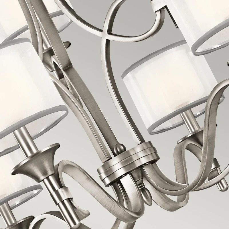 Kichler LED Kroonluchter | 9X E14 Max 40W | Dimbaar | Antique Pewter