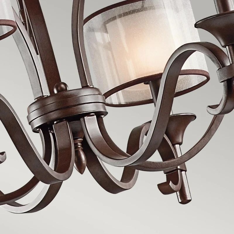 Kichler LED Kroonluchter | 9X E14 Max 40W | Dimbaar | Mission Bronze
