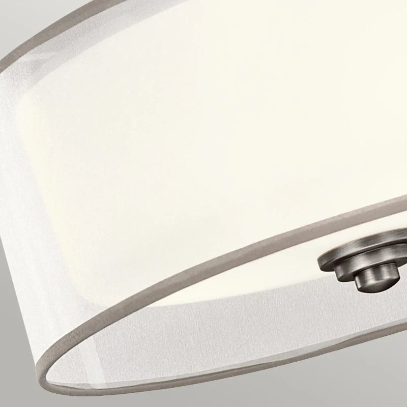 Kichler LED Plafondlamp Lacey | 3X E27 Max 60W | Dimbaar | Antique Pewter