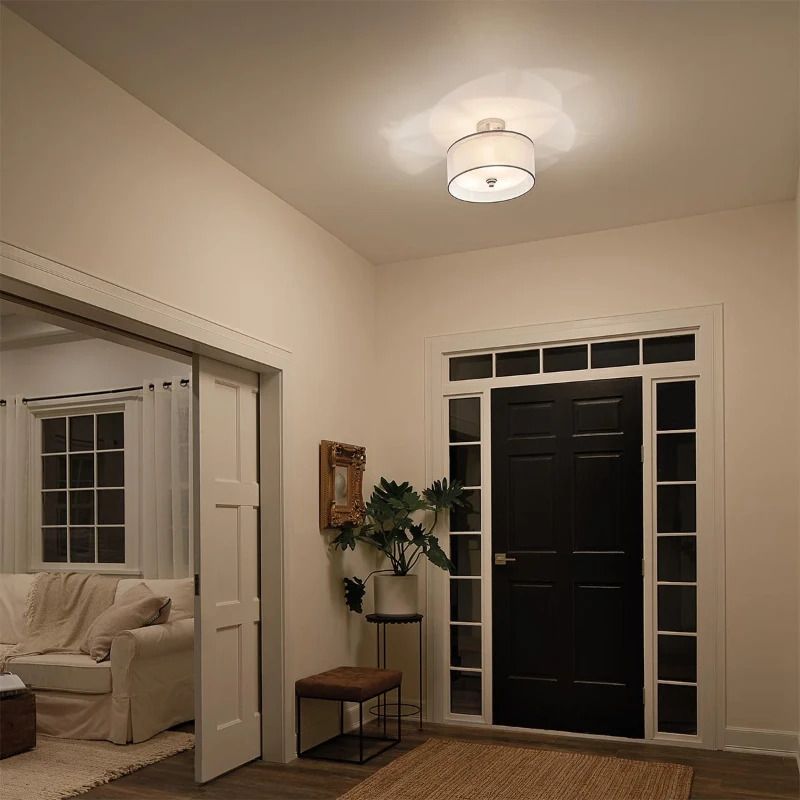 Kichler LED Plafondlamp Lacey | 3X E27 Max 60W | Dimbaar | Antique Pewter