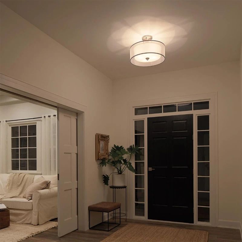 Kichler LED Plafondlamp Lacey | 4X E27 Max 60W | Dimbaar | Antique Pewter