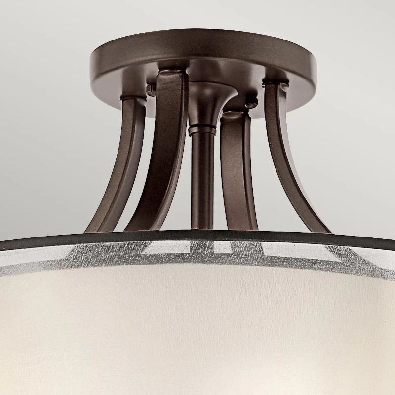 Kichler LED Plafondlamp Lacey | 4X E27 Max 60W | Dimbaar | Mission Bronze
