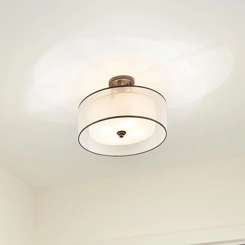 Kichler LED Plafondlamp Lacey | 4X E27 Max 60W | Dimbaar | Mission Bronze