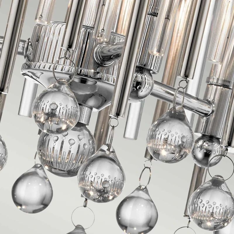 Kichler LED Plafondlamp Piper | 3X E14 Max 60W | Dimbaar | Polished Chrome