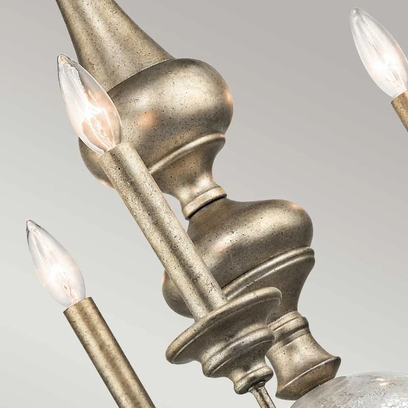 Kichler LED Kroonluchter | 5X E14 Max 60W | Dimbaar | Sterling Gold