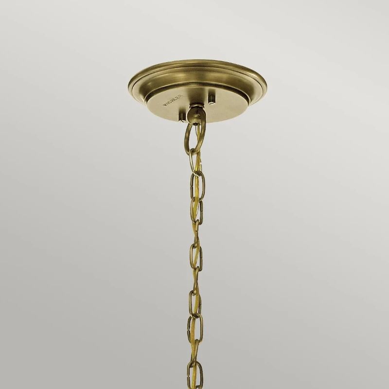 Kichler LED Kroonluchter | 3X E27 Max 60W | Dimbaar | Natural Brass