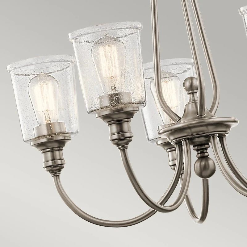 Kichler LED Kroonluchter | 5X E27 Max 60W | Dimbaar | Classic Pewter