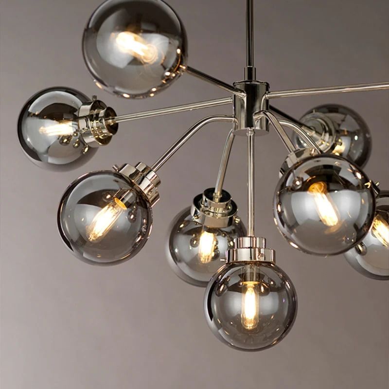 Elstead Lighting LED Kroonluchter | 9X E14 Max 40W | Dimbaar | Polished Nickel