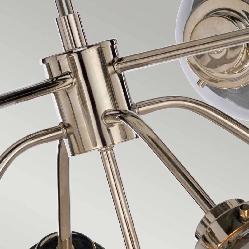 Elstead Lighting LED Kroonluchter | 9X E14 Max 40W | Dimbaar | Polished Nickel