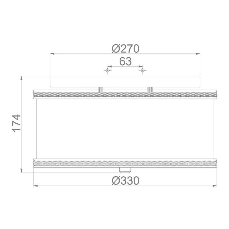 Feiss LED Plafondlamp Pave | 2X E27 Max 60W | Dimbaar | Polished Nickel