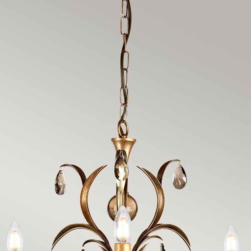 Elstead Lighting LED Kroonluchter | 3X E14 Max 60W | Dimbaar | Bronze Patina
