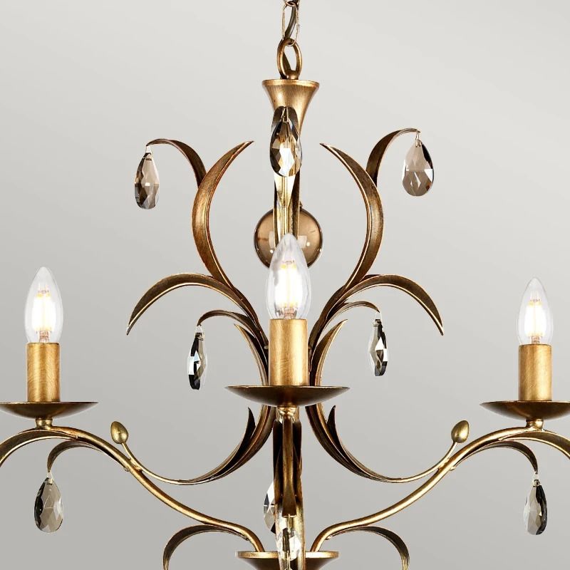 Elstead Lighting LED Kroonluchter | 3X E14 Max 60W | Dimbaar | Bronze Patina