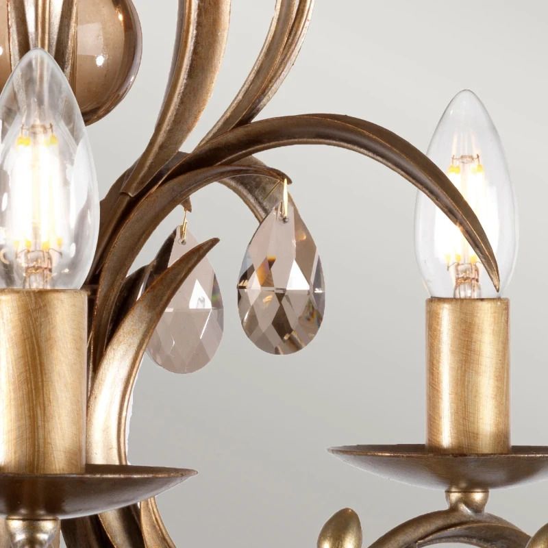 Elstead Lighting LED Kroonluchter | 5X E14 Max 60W | Dimbaar | Bronze Patina