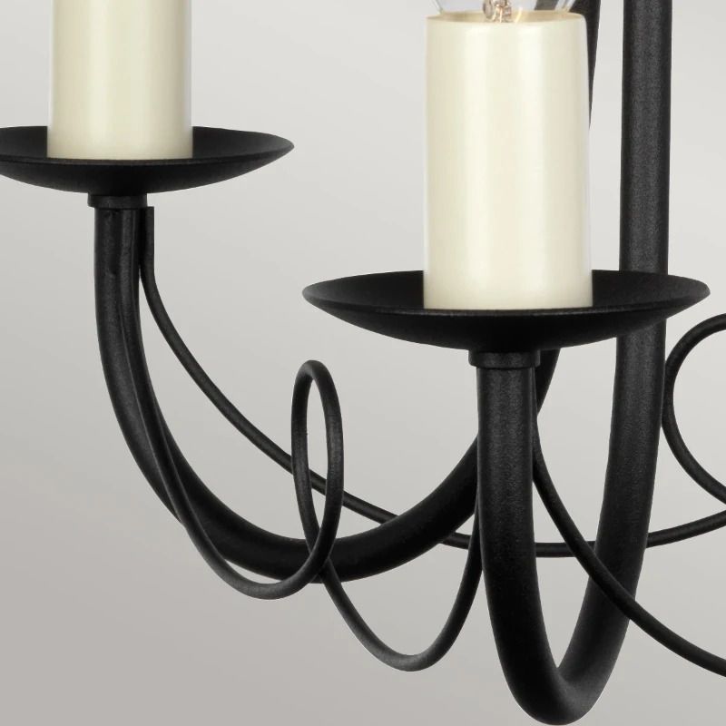 Elstead Lighting LED Kroonluchter | 3X E14 Max 60W | Dimbaar | Black