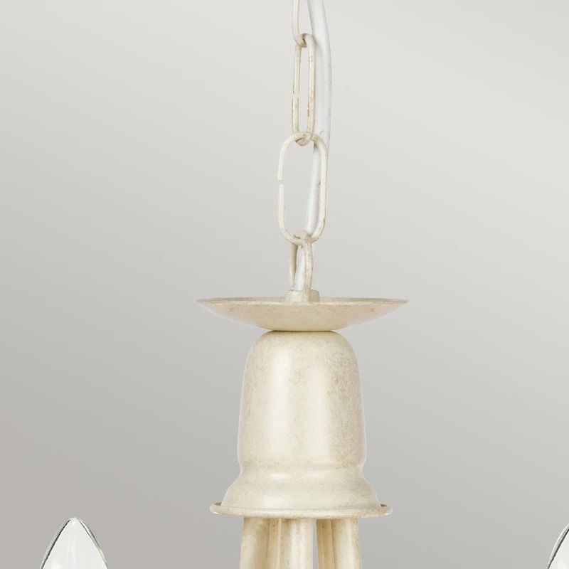 Elstead Lighting LED Kroonluchter | 5X E14 Max 60W | Dimbaar | Ivory/ Gold Patina
