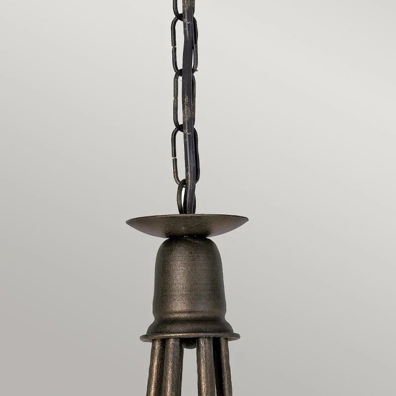 Elstead Lighting LED Kroonluchter | 6X E14 Max 60W | Dimbaar | Black/ Gold Patina
