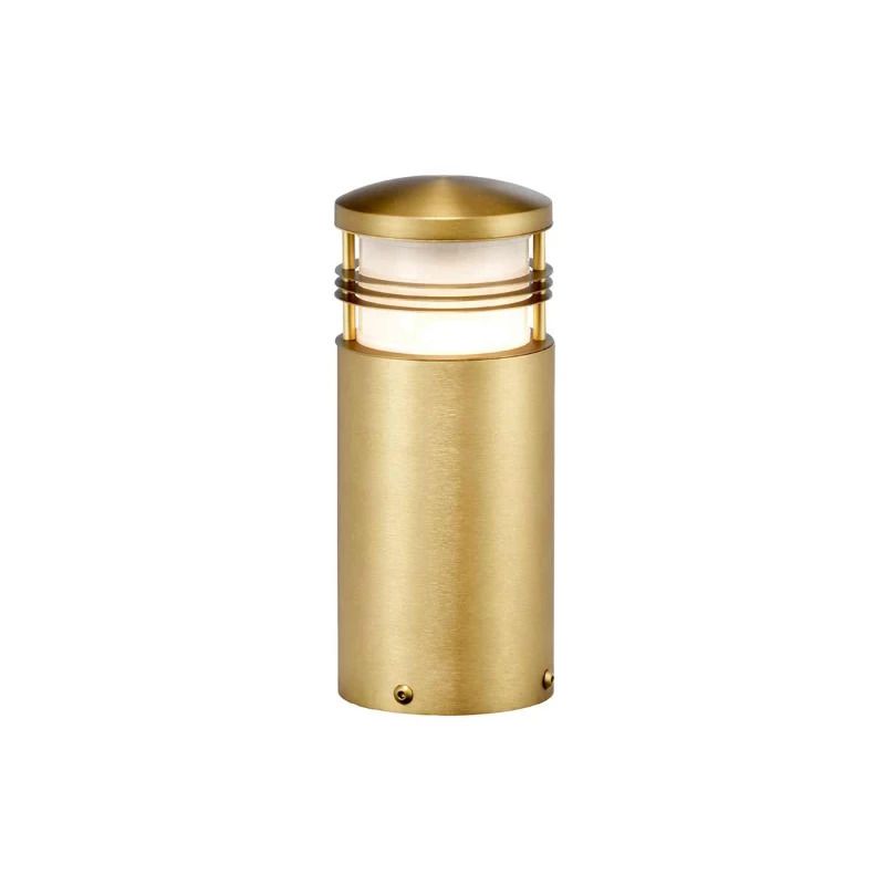 Elstead Lighting Mini LED Tuin Pilaar Newbrighton | 1X E27 Max 40W | IP55 | Brushed Brass