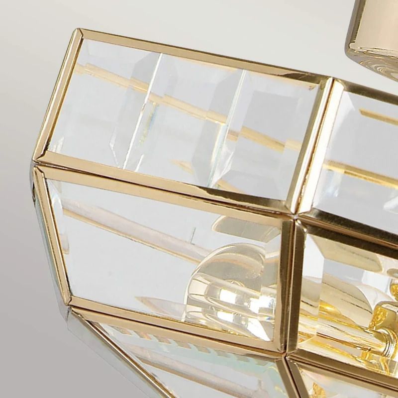 Elstead Lighting LED Plafondlamp Old Park | 2X E27 Max 60W | Dimbaar | Polished Brass
