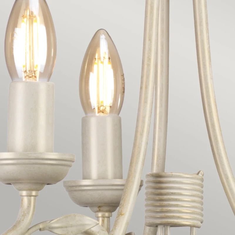 Elstead Lighting LED Kroonluchter | 3X E14 Max 60W | Dimbaar | Ivory/Gold Patina