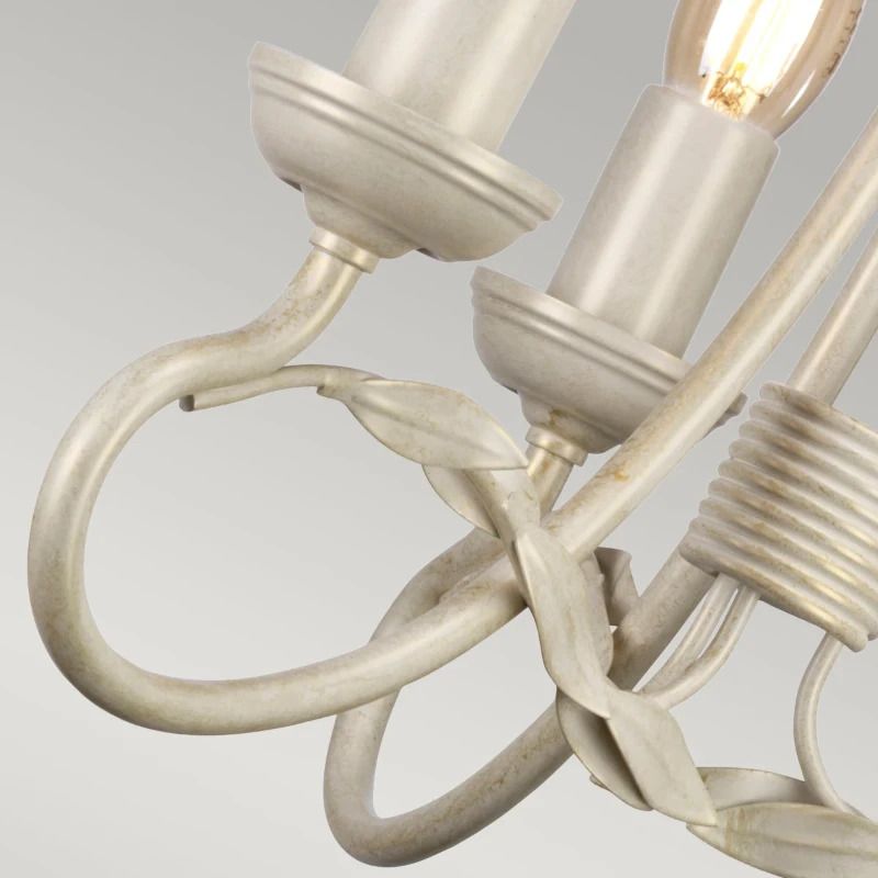 Elstead Lighting LED Kroonluchter | 3X E14 Max 60W | Dimbaar | Ivory/Gold Patina
