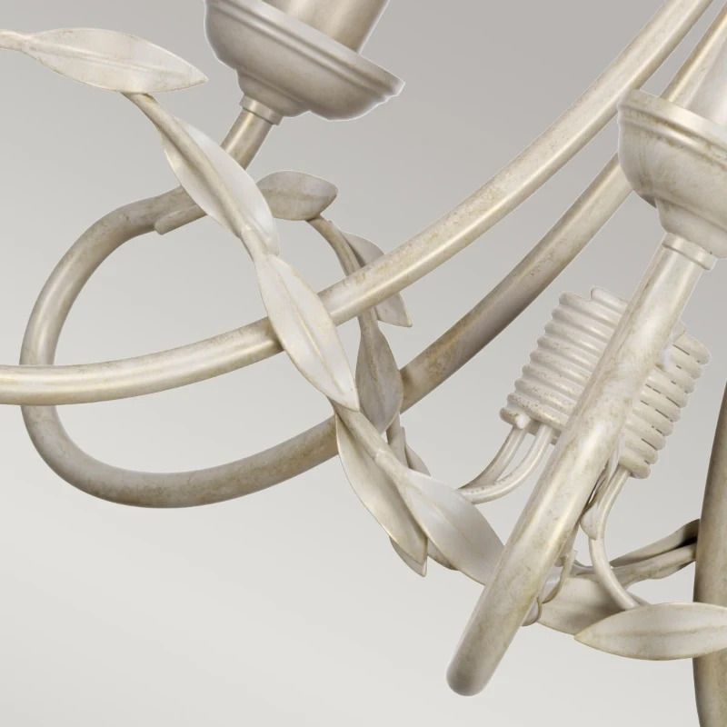 Elstead Lighting LED Kroonluchter | 5X E14 Max 60W | Dimbaar | Ivory/Gold Patina