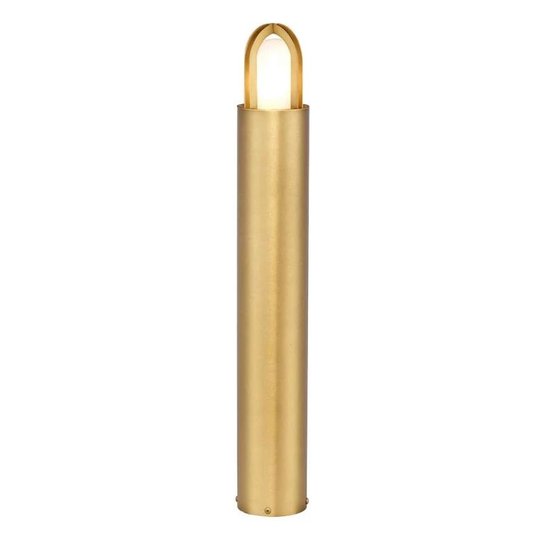 Elstead Lighting Mini LED Tuin Pilaar Paignton | 1X E27 Max 40W | IP55 | Brushed Brass