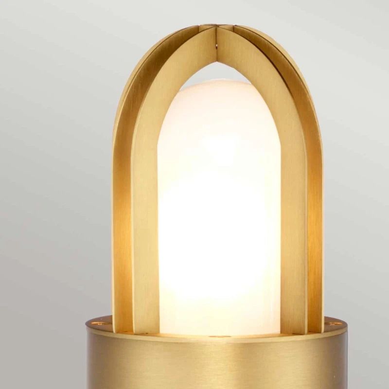 Elstead Lighting Mini LED Tuin Pilaar Paignton | 1X E27 Max 40W | IP55 | Brushed Brass