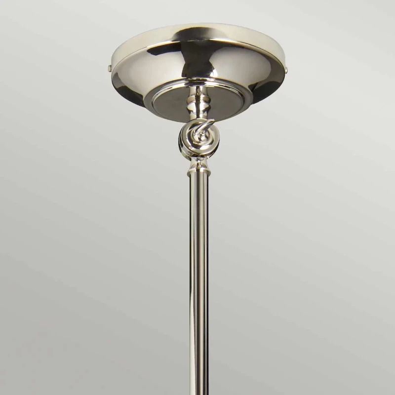Elstead Lighting LED Hanglamp Provence | 1X E27 Max 60W | Dimbaar | Polished Nickel