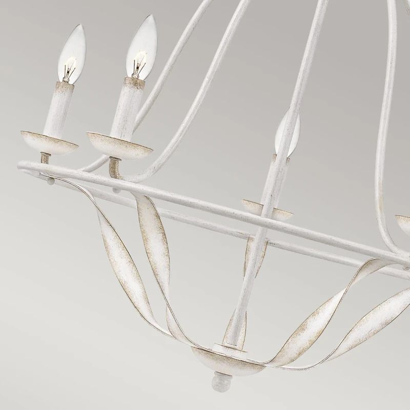 Quoizel LED Kroonluchter | 5X E14 Max 40W | Dimbaar | Antique White