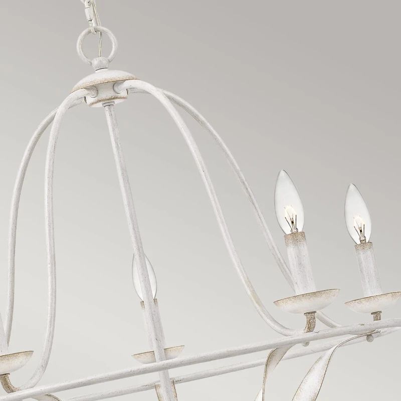 Quoizel LED Kroonluchter | 5X E14 Max 40W | Dimbaar | Antique White