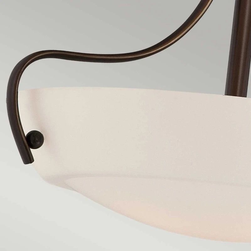 Quoizel LED Plafondlamp Chantilly | 3X E27 Max 60W | Dimbaar | Palladian Bronze